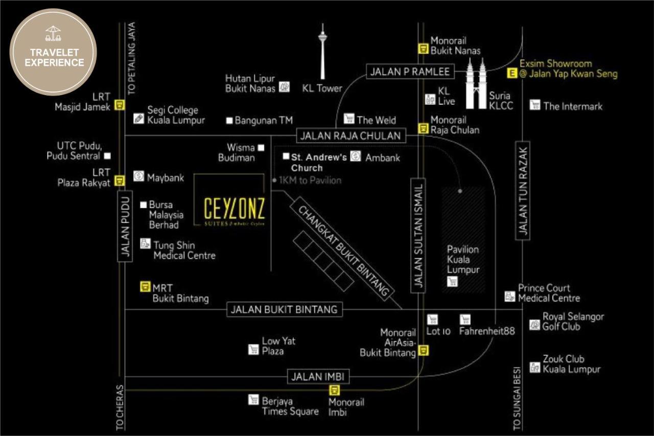 Ceylonz Suite Klcc, Travelet Kuala Lumpur Exterior foto